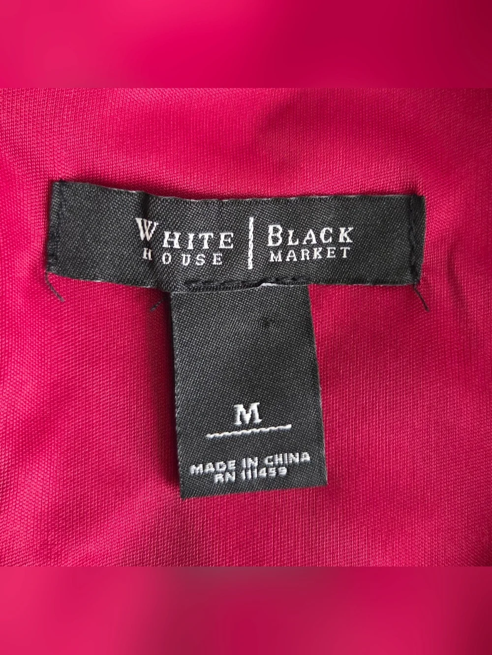 White House Black Market Red & Black Ruffle Midi Dress Size M - Picture 11 of 12